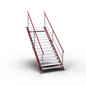 Construction stair | width: 1.20 m, 15 steps